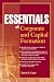 Essentials of Corporate and Capital Formation (Essentials Series)