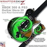 Alecias Swirl 01 Green WraptorSkinz Skin fits XBOX 360 & PS3 Guitar Hero III Les Paul Controller (GU