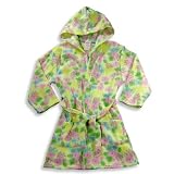 Tag Apparel - Girls Fleece Flowers Robe, Yellow