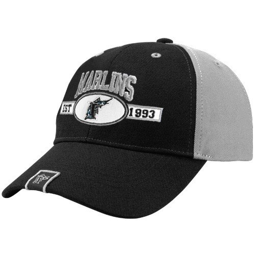 '47 Brand Florida Marlins Black-Gray Frisch Adjustable Hat
