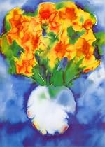 Daffodils in a Bowl Art Poster Print by Lisa V. Keaney, 20x28