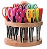 ECR4Kids Kraft Edger Rotating Scissor Rack with 18 Scissors