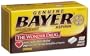 Bayer Aspirin Pain Reliever/ Fever Reducer, 100-Count Caplets