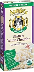 Annie's Homegrown Organic Shells with White Cheddar Mac & Cheese, 6-Ounce Boxes (Pack of 12)
