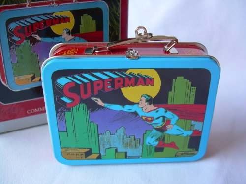  Hallmark Keepsake Ornament, Superman Tin Lunchbox, Dated 1998