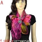 Red Chiffon Summer Style Jewellery Sc...