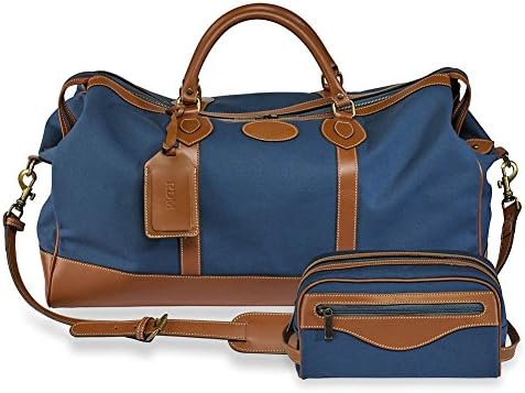 Levenger Tusting Canvas Duffel &amp; Travel Kit