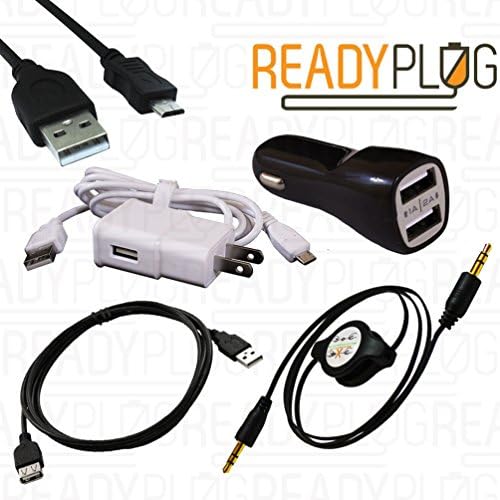 ReadyPlug® Accessory Bundle for Wacom Intuos Manga Pen & Touch Small CTH480S2 USB Data/Charger/3.5mm Audio Discount Multi Pack