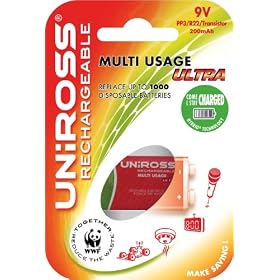 Uniross 1 x PP3 / 9v Multi Usage Long Life