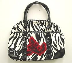 Zebra Print Bowler Handbag Bizzini Zebra Handbag Zebra Purse