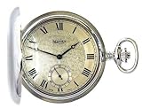 Bernex Swiss Made Mechanical Solid Sterling Silver Full Hunter Pocket Watch