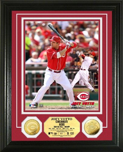 Joey Votto Photo Mint: Cincinnati Reds 2010 N.L MVP 24K Gold Coin Photo Mint