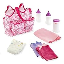 New! You & Me Baby Doll Diaper Tote Bag with Accessories
