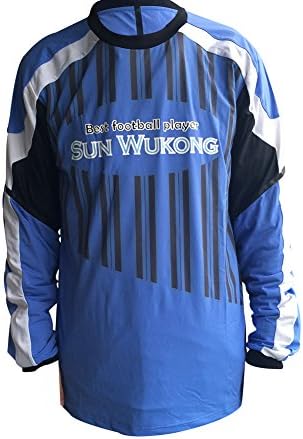 Sun Wukong Men's Cycling Running Biking Football Outdoor Jersey Long Sleeve Sportswear, Large