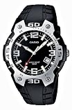 Casio - MTR-102-1A1VEF - Montre Homme Resine - Quartz Analogique - Dateur - Bracelet Resine Noire