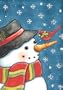 Cardinal Snowman House Flag