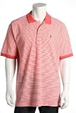 IZOD Racer Pink Striped SS Polo Shirt