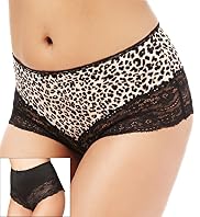 2 Pack Flatter-Me™ Light Control High Leg Brazilian Knickers
