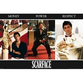Scarface (Money, Power, Respect) Movie Poster Print - 24" X 36"