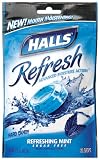 Halls Refresh Drops, Refreshing Mint, 20-Count Drops (Pack of 12)