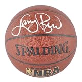 Mounted Memories Boston Celtics Larry Bird Autographed Spalding Indoor/Outdoor Basketball