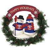 Philadelphia Phillies Team Snowman Christmas Wreath