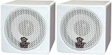 Pyle PCB3WT 3-Inch 100W Mini Cube Speaker (White)