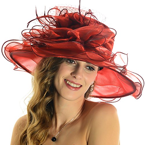 Women Voile Fascinator Church Formal Party Hat W042