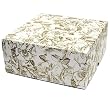 Gold Toile - Set of 4 Two Piece Gift Boxes (8" x 8" x 3.5")
