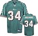 Ricky Williams Jersey: Reebok Aqua Replica #34 Miami Dolphins Jersey - Medium