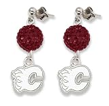 NHL Calgary Flames LogoArt Ovation Earrings