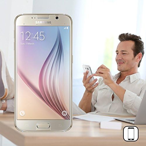 Smart Sumsung Galaxy s6 Tempered Glass Screen Protector with Magic key Function Easy Installation Applicator HD Anti-Scratch Anti-Fingerprint (NOT EDGE)use with app