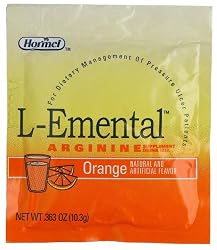 L-emental Powdered Orange,  Arginine Drink Mix, 0.36-Ounce Units (Pack of 50)