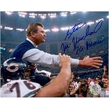 Steve McMichael Chicago Bears -Holding Ditka- 8x10 Autographed Photograph with ''76 Bears'' Inscription