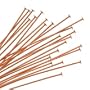 Copper 24 Gauge Head Pins, 1.5 inch, 20pcs
