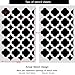 J BOUTIQUE STENCILS Wall Stencil Moroccan Tiles Pattern -Set(2 Sheets)- for DIY Decor Painting, Large Scale