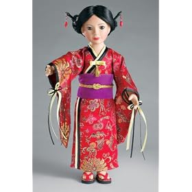 Akai Hime Japanese Outfit ~ Includes a Kimono, Sandals and Hair Sticks and fits the 18... by Fantasy Adventures Carpatina Dolls
