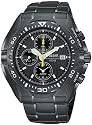 Pulsar Men's Tech Gear Alarm Chronograph Black Ion Watch #PF3663