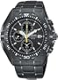 Pulsar Men's PF3663 Tech Gear Alarm Chronograph Black Ion Watch