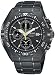 Pulsar Men's Tech Gear Alarm Chronograph Black Ion Watch #PF3663