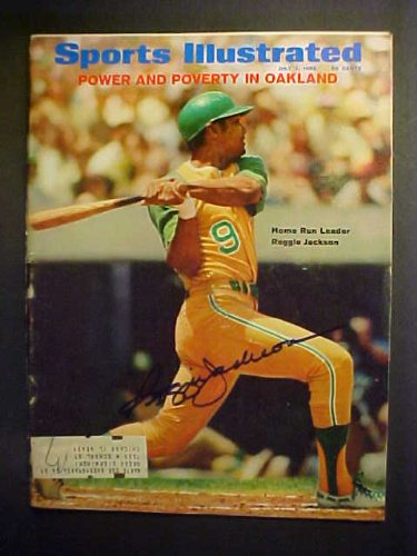 Reggie Jackson Oakland Athletics Autographed July 7, 1969 Sports Illustrated Magazine With A Baker Collectibles COA