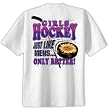 Girls Hockey T-Shirt Just Like Mens