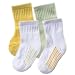 Luvable Friends 4-Pack Fashion Crew Socks, Green, 6-12 Months