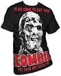 Zombie Living Dead All Over Big Print Mens Subway T-shirt