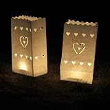 10-Pack Glo-Wax Luminary Bags (Style B) with FREE 10hr Tea lights