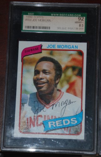 SGC 8.5 1980 Topps Joe Morgan #650 Cincinnati Reds Baseball Cards
