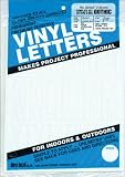 Duro Decal Permanent Adhesive Vinyl Letters & Numbers: 3" Gothic White