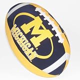 Michigan Wolverines Color Football Pillow