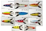 [SP2 FLC 10] 2.2" 56mm Hand Painted Holographic Casting Spoon With Two Reflective Side Spoons - Great for Bass, Trout and Pike
