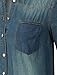 LE3NO Womens Classic Loose Fit Chambray Jean Denim Shirt Dress with Pocket